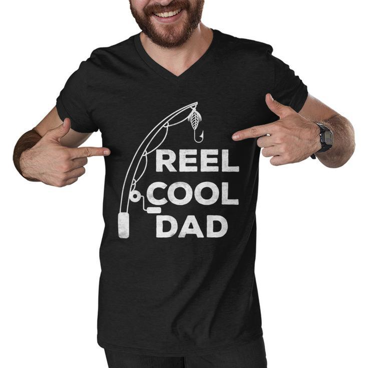 Reel Cool Dad V2 Men V-Neck Tshirt