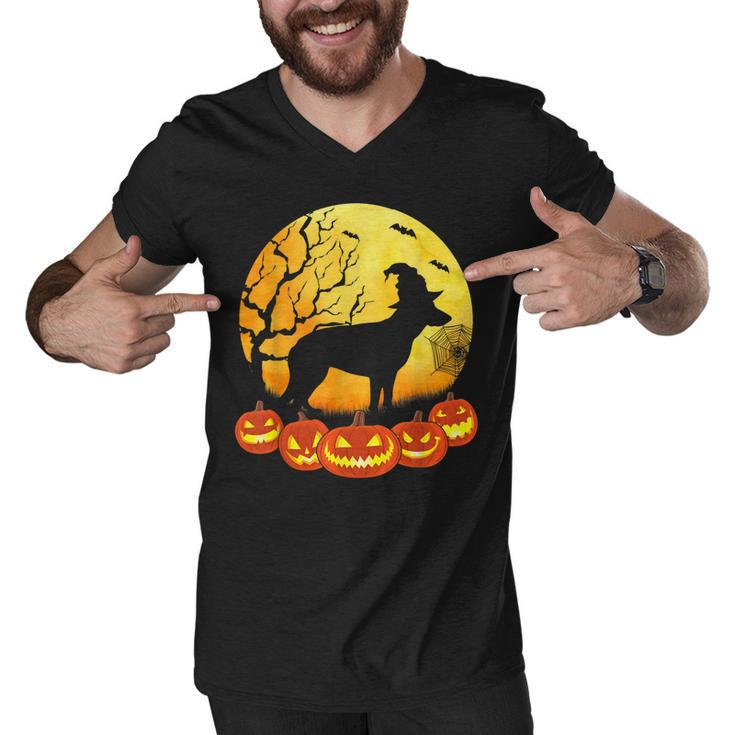 Retro Dog Lovers Funny German Shepherd Halloween Costume  Men V-Neck Tshirt