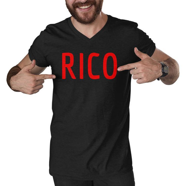 Rico - Puerto Rico Three Part Combo Design Part 3 Puerto Rican Pride Men V-Neck Tshirt