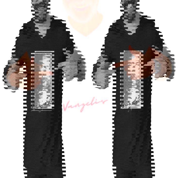 Rip Vangelis Evángelos Odysséas Papathanassíou Men V-Neck Tshirt