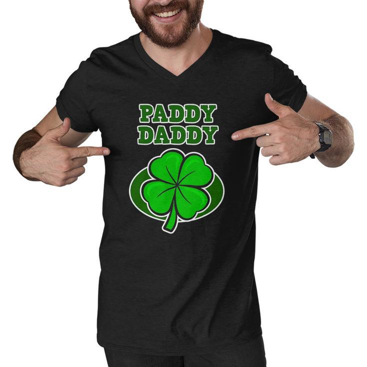 St Patricks Day Design For Father - Paddy Daddy Men V-Neck Tshirt