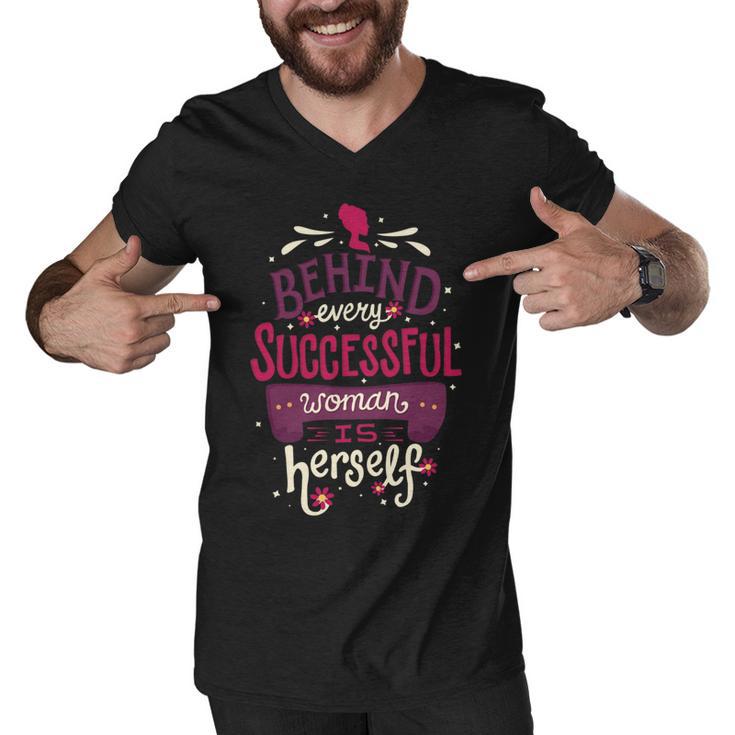 Successful Woman 401 Trending Shirt Men V-Neck Tshirt