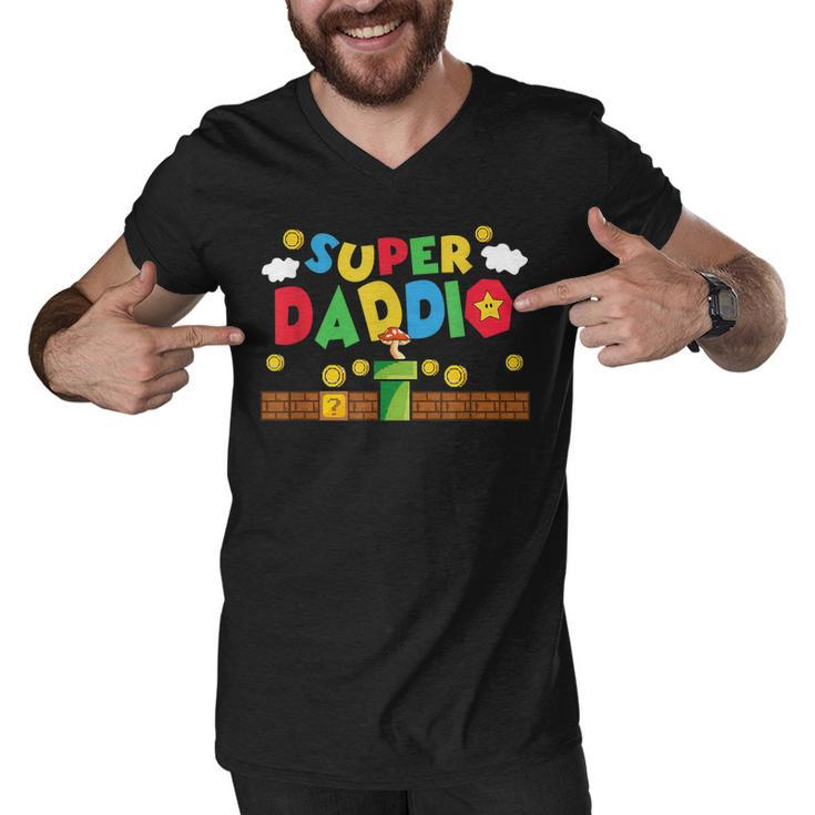 Super Daddio Gamer Daddy  Men V-Neck Tshirt