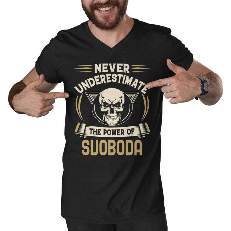 Svoboda Name Gift   Never Underestimate The Power Of Svoboda Men V-Neck Tshirt