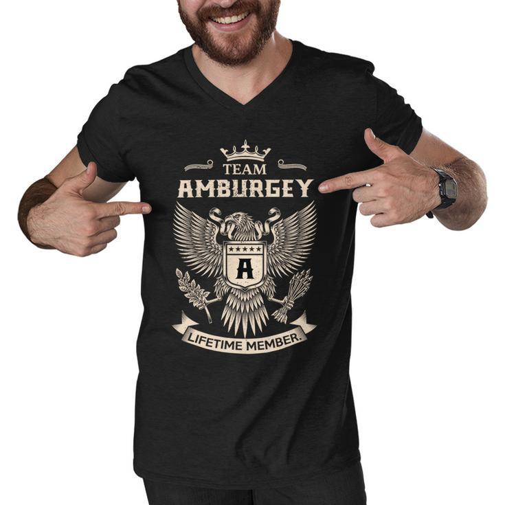 Team Amburgey Lifetime Member V5 Men V-Neck Tshirt