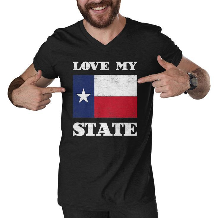 Texas State Flag Saying For A Pride Texan Loving Texas Men V-Neck Tshirt