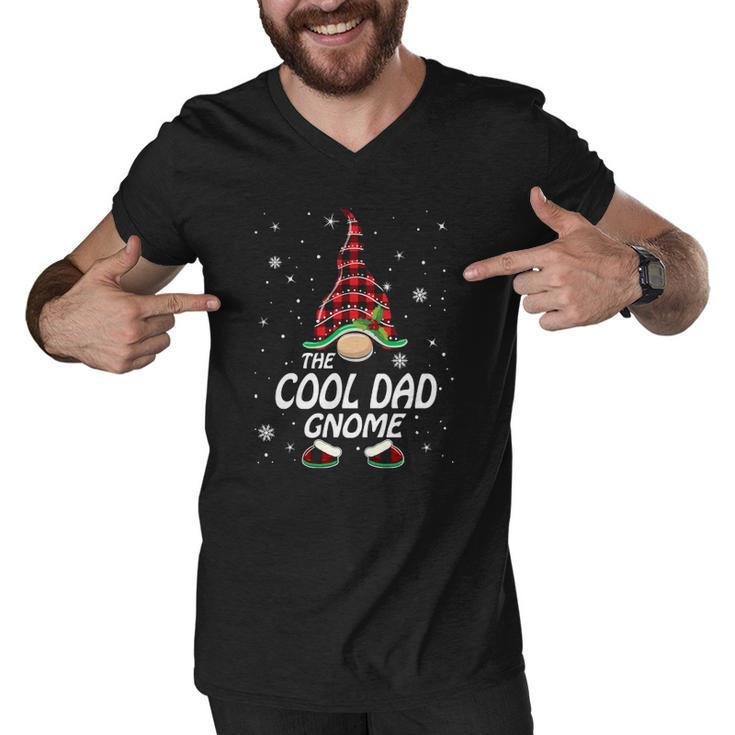 The Cool Dad Gnome Matching Family Christmas Pajama Men V-Neck Tshirt