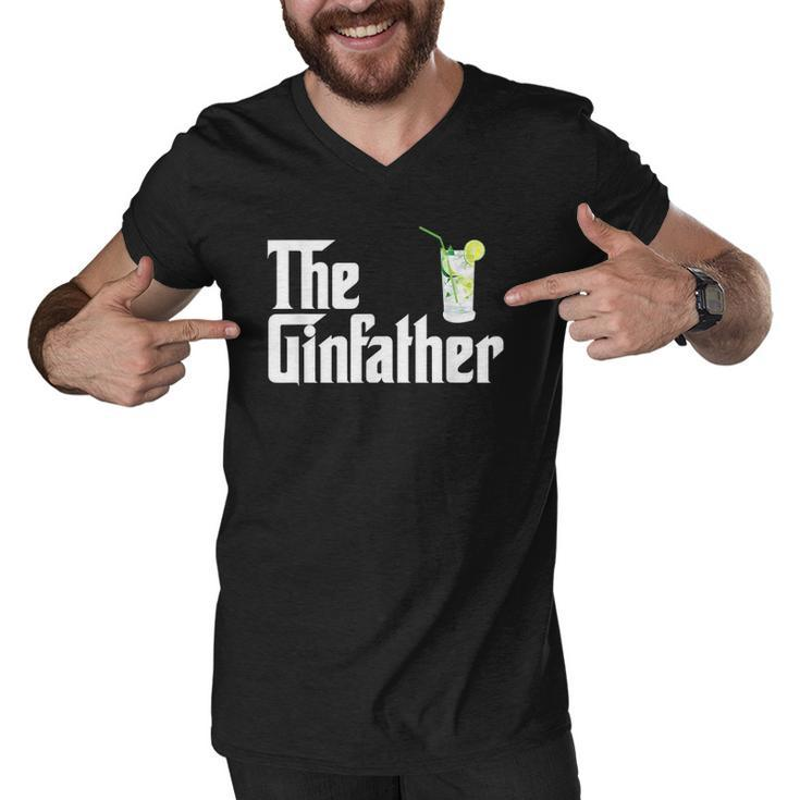 The Gin Father Funny Gin And Tonic Gifts Classic Men V-Neck Tshirt