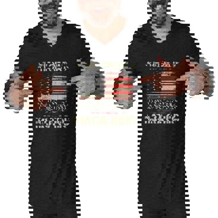 The Great Maga King We The People Ultra Maga Patriotic Us Men V-Neck Tshirt