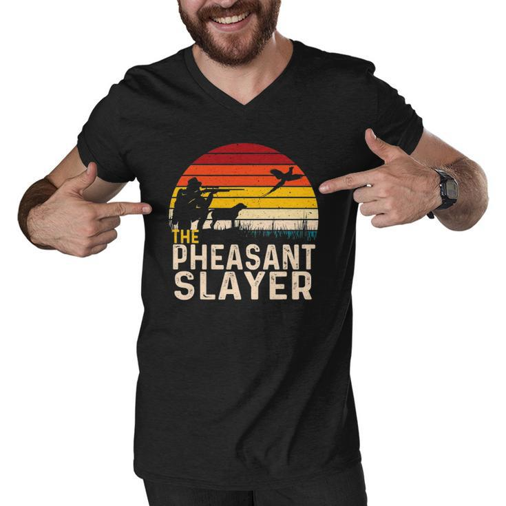 The Pheasant Slayer Pheasant Hunting Bird Hunter Men V-Neck Tshirt