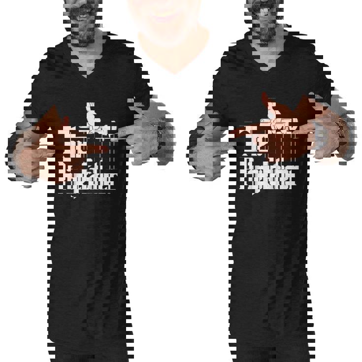 The Pipefather - Funny Plumber Plumbing Handyman Pipe Fitter Raglan Baseball Tee Men V-Neck Tshirt