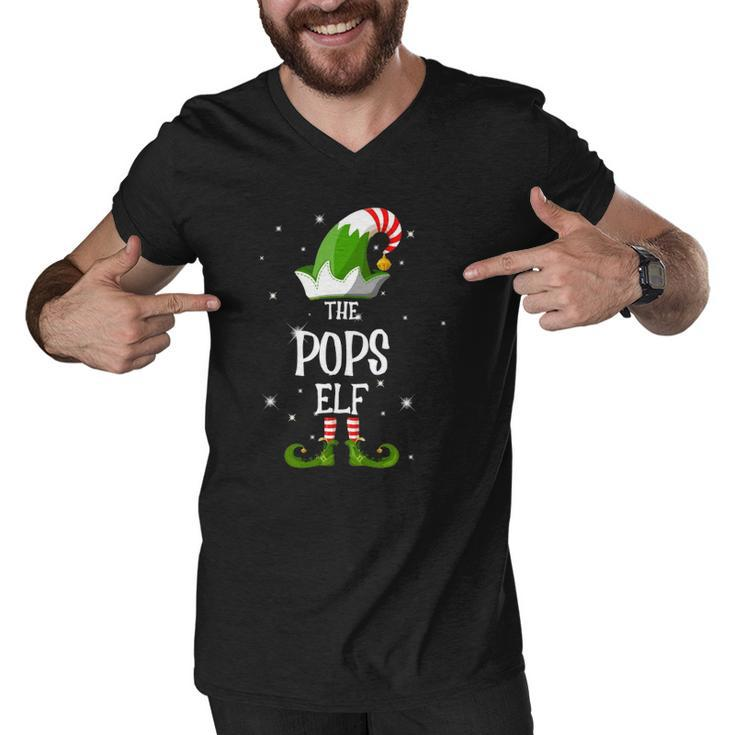 The Pops Elf Family Matching Group Christmas Men V-Neck Tshirt