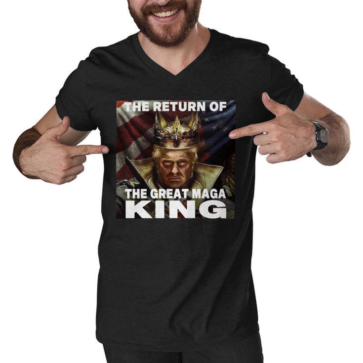 The Return Of The Great Maga King 3 Shirt Men V-Neck Tshirt