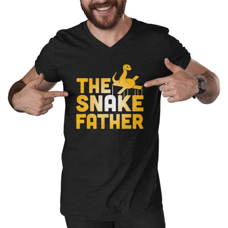 The Snake Father Funny Reptile Owner Men V-Neck Tshirt