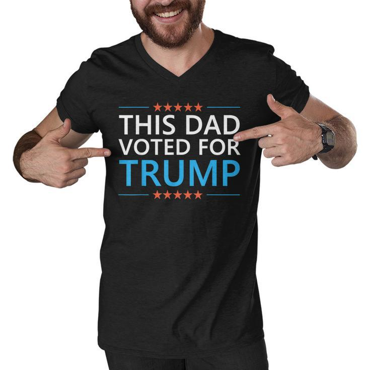 This Dad Voted For Trump Funny 4Th Of July Fathers Day Meme  Men V-Neck Tshirt