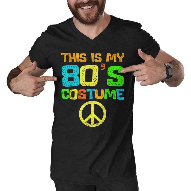 This Is My 80S Costume Funny Halloween 1980S 80S Party Men V-Neck Tshirt