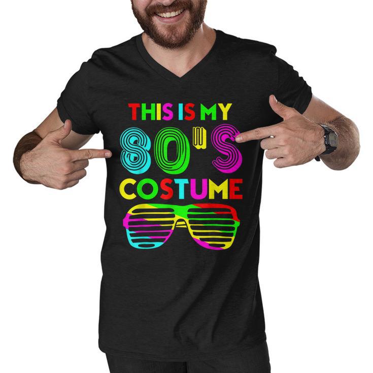 This Is My 80S Costume Funny Halloween 1980S 80S Party  Men V-Neck Tshirt