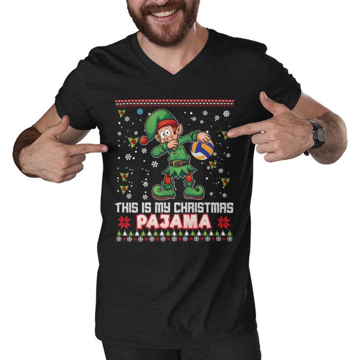 This Is My Christmas Pajama Volleyball 874 Shirt Men V-Neck Tshirt