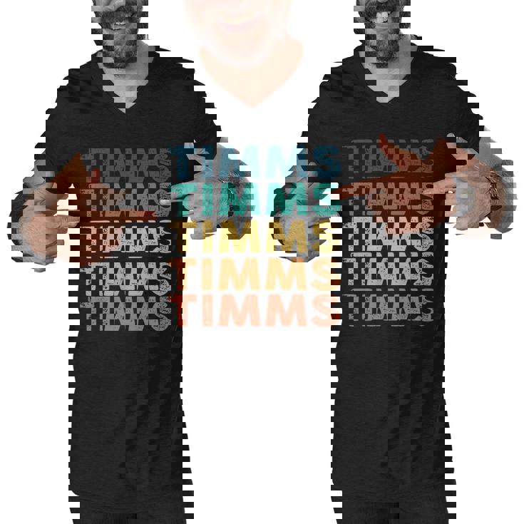 Timms Name Shirt Timms Family Name Men V-Neck Tshirt