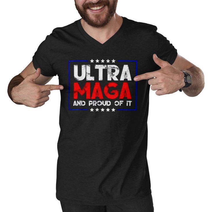 Ultra Maga And Proud Of It A Ultra Maga And Proud Of It V15 Men V-Neck Tshirt