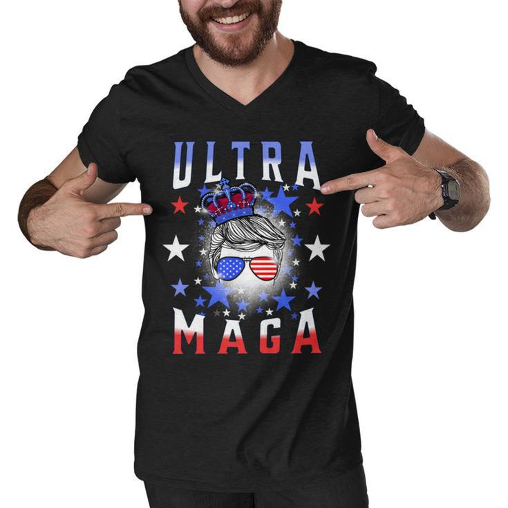 Ultra Maga  The Return Of The Great Maga King   Men V-Neck Tshirt