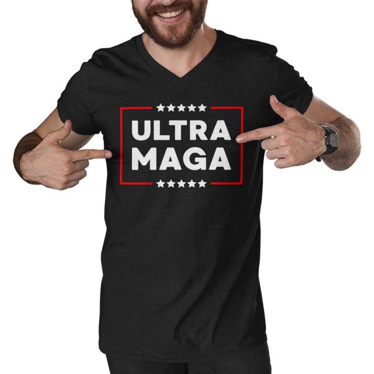 Ultra Maga Trump  V3 Men V-Neck Tshirt