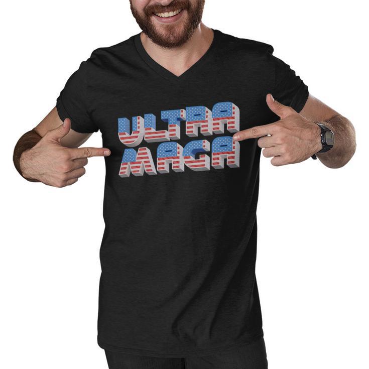 Ultra Maga Tshirt  Proud Ultra Maga  Make America Great Again  America Tshirt  United State Of America Men V-Neck Tshirt