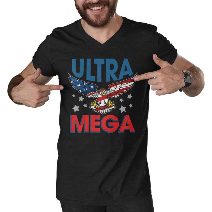 Ultra Mega Eagle  Men V-Neck Tshirt