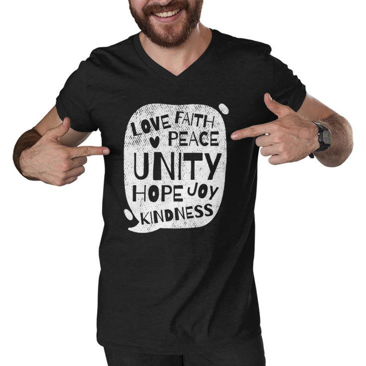 Unity Day Orange  Peace Love Spread Kindness Gift Men V-Neck Tshirt