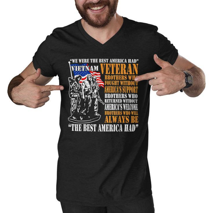 Veteran Veterans Day We Were The Best America Had Vietnam Veteran 155 Navy Soldier Army Military Men V-Neck Tshirt