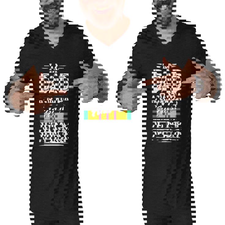 Veterans Day Grandpa Dad Vietnam Veteran Fathers Day Gift Men V-Neck Tshirt