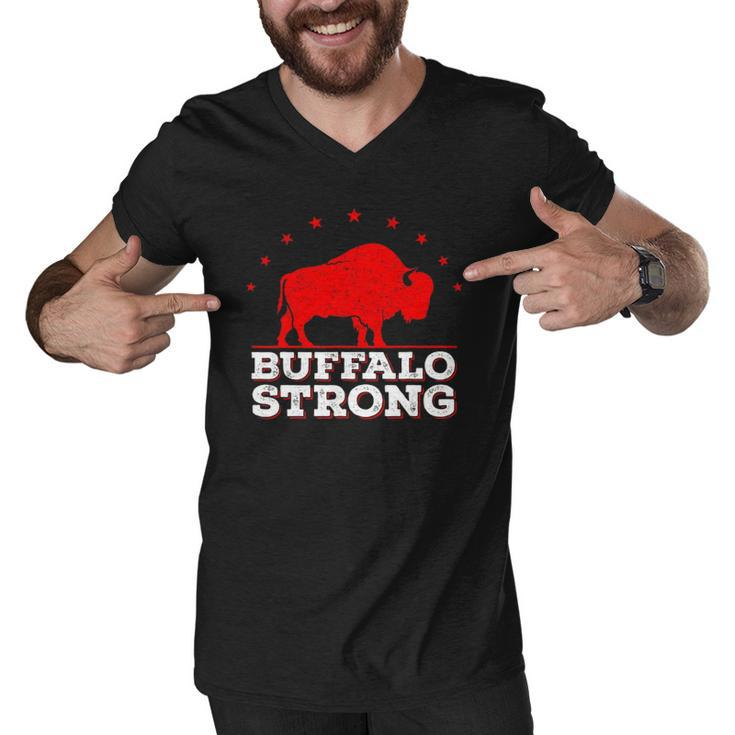 Vintage Pray For Buffalo - Buffalo Strong Men V-Neck Tshirt