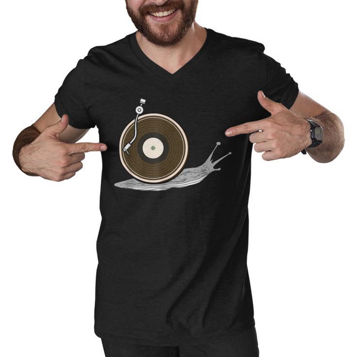 Vinyl Snail Vinyl Records Dj Vinyl Slug Lp Collector   155 Trending Shirt Men V-Neck Tshirt