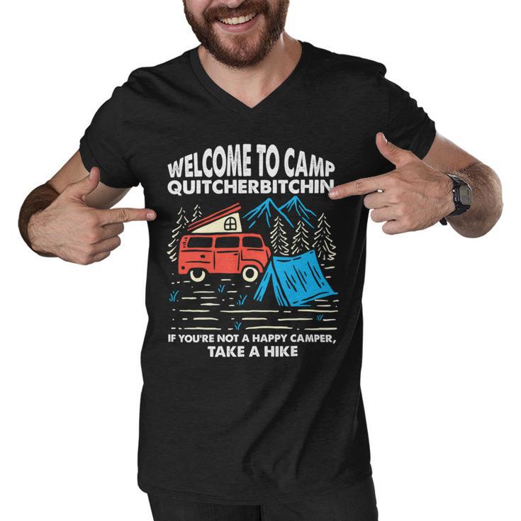 Welcome To Camp Quitcherbitchin Funny 7 Shirt Men V-Neck Tshirt