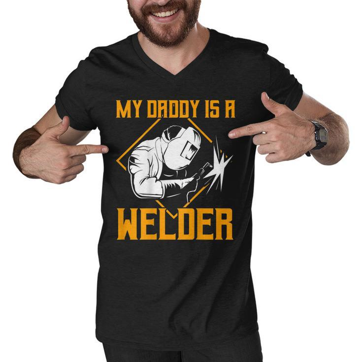 Welder Gifts Welding Design On Back Of Clothing  V3 Men V-Neck Tshirt