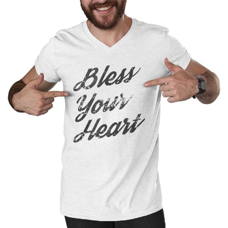 Bless Your Heart Dark Gift Men V-Neck Tshirt