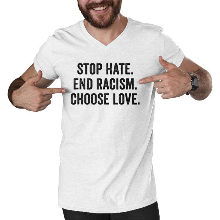 Choose Love Buffalo - Stop Hate End Racism Choose Love  Men V-Neck Tshirt