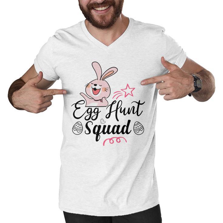 Egg Hunt Squad Men V-Neck Tshirt