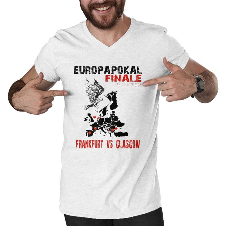 Europapokal Finale 2022 Frankfurt Vs Glasgow Men V-Neck Tshirt