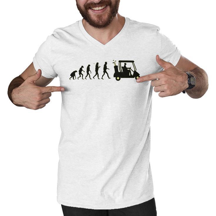 Evolution Disc Golf 202 Shirt Men V-Neck Tshirt