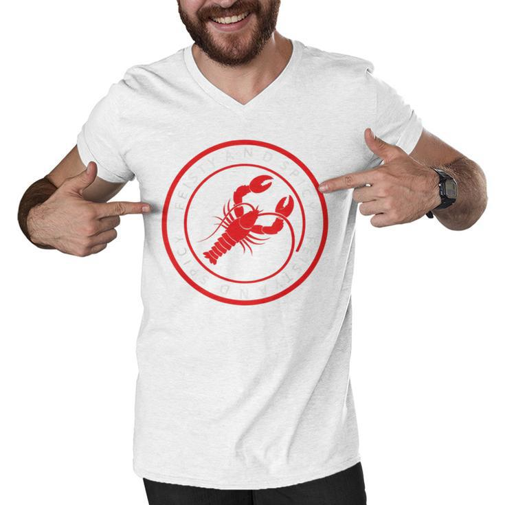 Feisty And Spicy Funny Men V-Neck Tshirt