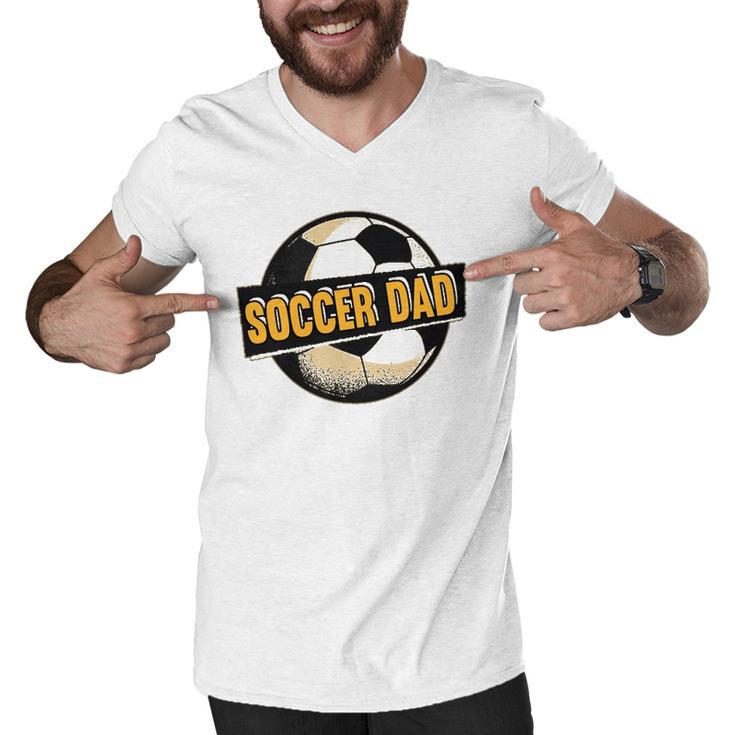 Football Soccer Dad Goalie Goaltender Sports Lover  Men V-Neck Tshirt