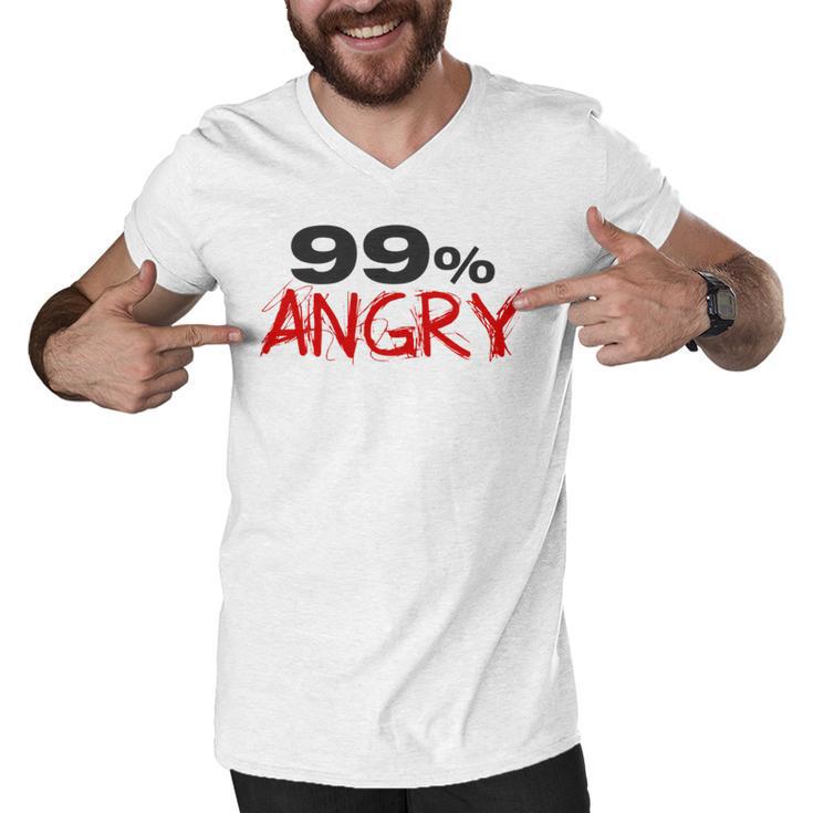 Funny 99 Angry Classic Tshirt V2 Men V-Neck Tshirt