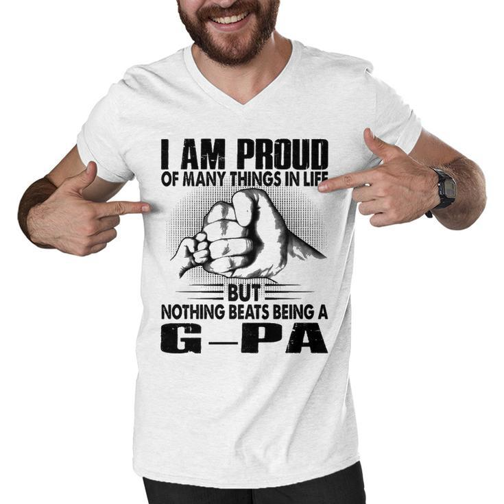 G Pa Grandpa Gift   Nothing Beats Being A G Pa Men V-Neck Tshirt
