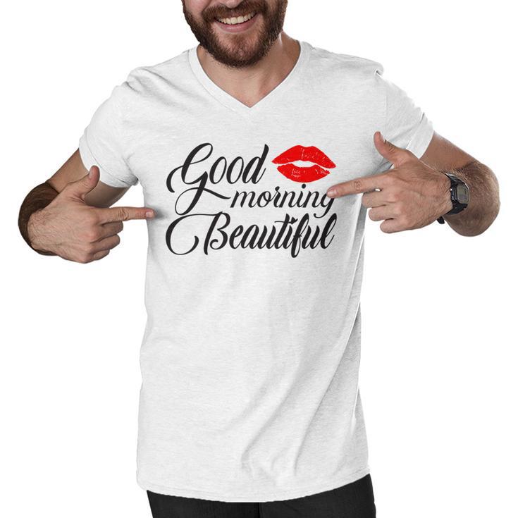 Good Morning Beautiful Men V-Neck Tshirt