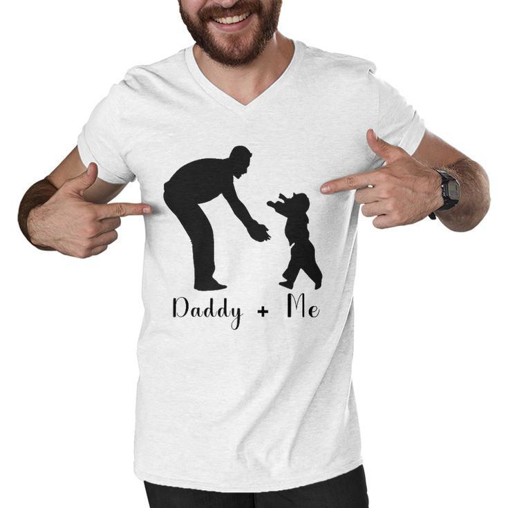 Happy Fathers Day I Love Father Daddy And Me Men V-Neck Tshirt