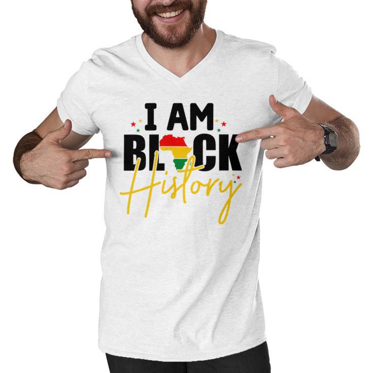 I Am Black History V2 Men V-Neck Tshirt