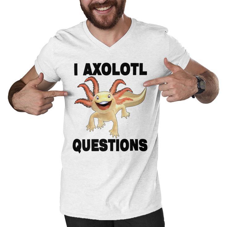 I Axlotl Questions Cute Axlotl Men V-Neck Tshirt