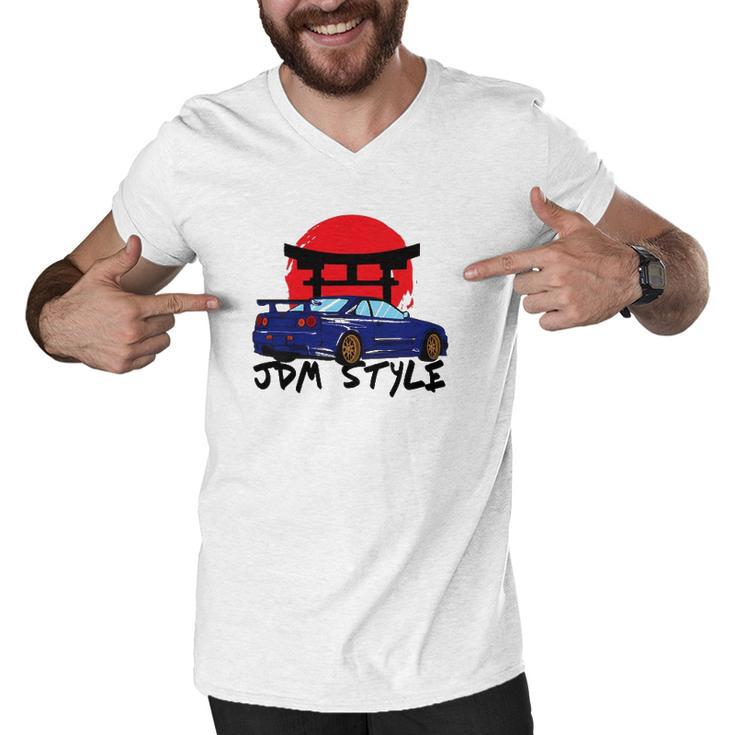 Jdm Style  Jdm Cars Men V-Neck Tshirt