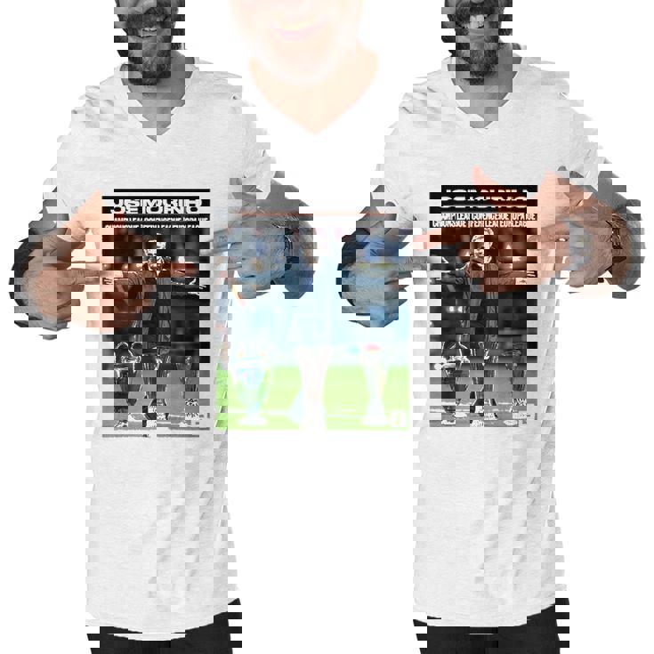 Jose Mourinho Manager Win All Three Major European Trophies Men V-Neck Tshirt